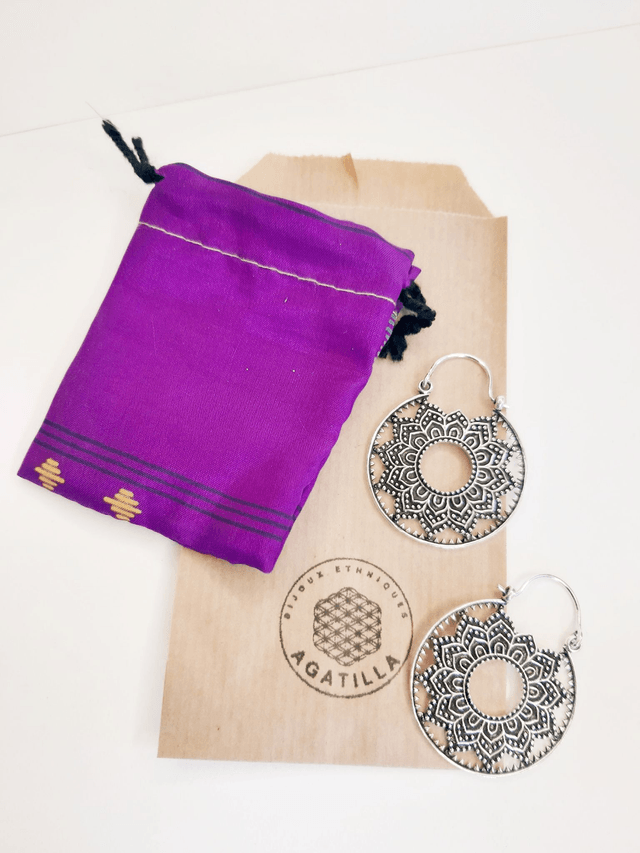 BOUCLES MANADALA GÉOMÉTRIE SACRÉE BOHÈME