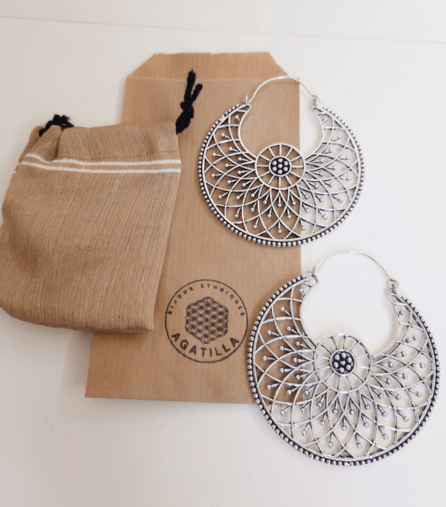TRIBAL FUSION GEANTE BOUCLE CREOLE