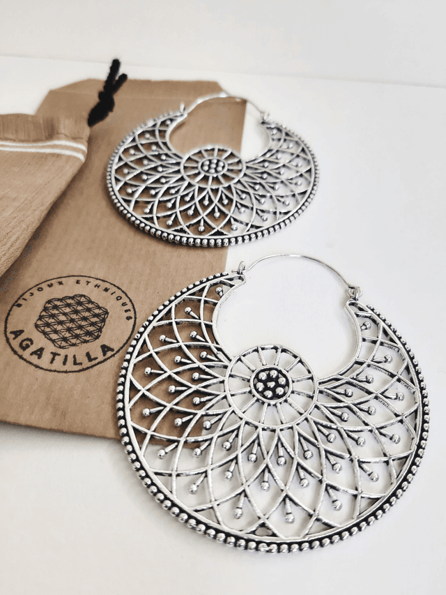 TRIBAL FUSION GEANTE BOUCLE CREOLE